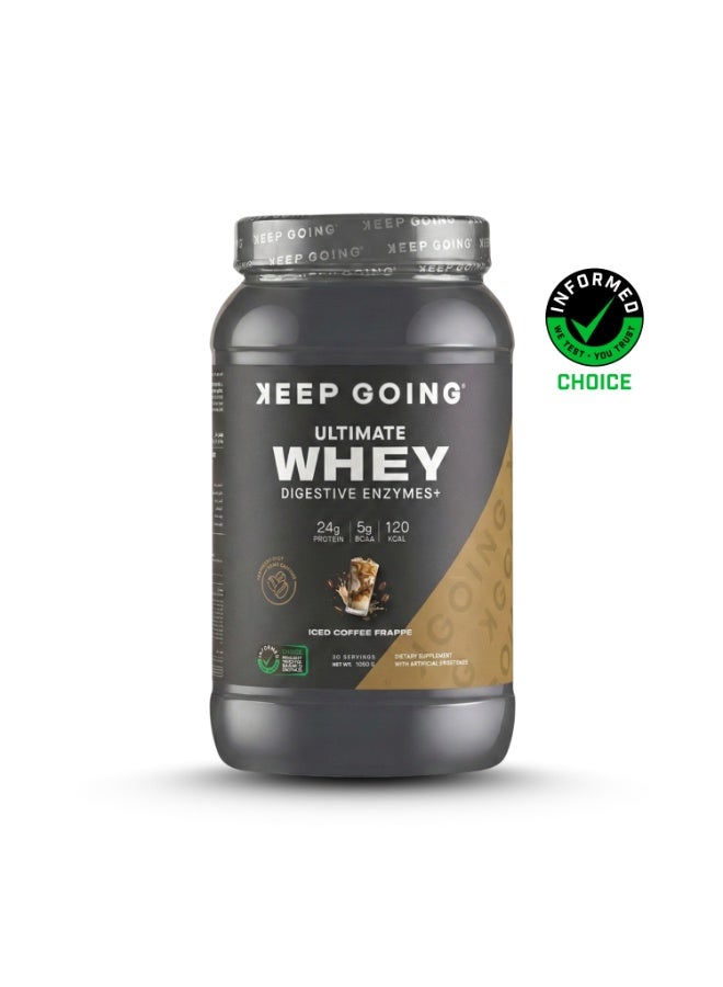 Keep Going Ultimate Whey Digestive Enzymes+ Coffee Frappe - Image 1